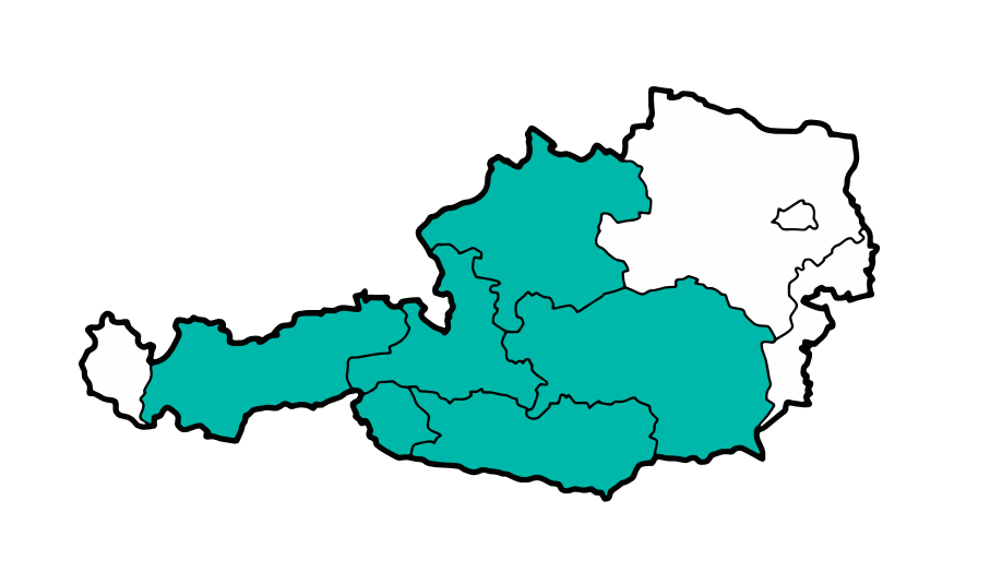 Einsatzgebiet TauernTec: Pinzgau, Pongau, Kitzbühel, Zillertal, Kufstein, Osttirol